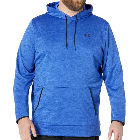 Under Armour Mens Fleece Twist Hoodie Hooded Sweatshirt Blue  3XL Tall - Picture 1 of 5